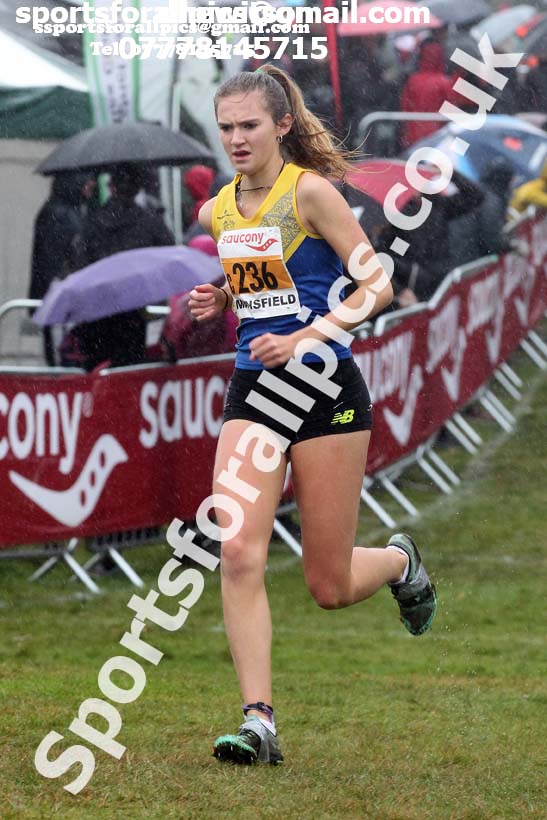 Junior women, National Cross Country Relay Champs., Berry Hill Park, Mansfield.  Photo: David T. Hewitson/Sports for All Pics